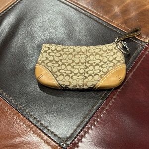 Coach key ring wallet